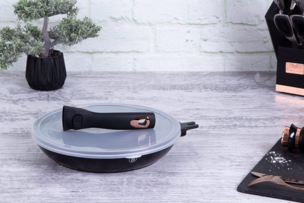 Silikon Kapaklı Çıkarılabilir Saplı Tava 28 cm - BH/1952