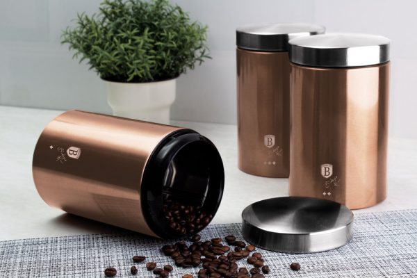 3 Parça Çay, Kahve, Şeker Kutu Seti - BH/6720