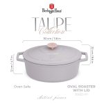 Oval kavurma kabı, 30 cm, döküm demir BH6541 Taupe