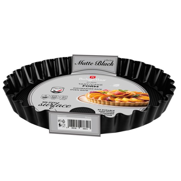 Tart kek kalıbı (28*3,5 cm) Mat SİYAH BH8635